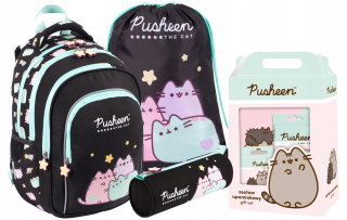 Viackomorový školský batoh Pusheen St. Majewski Multicolor 22 l + 3 ďalšie produkty